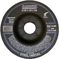 RADNOR 4 1/2 inch X .25 inch X 7/8 inch Aluminum Oxide Type 27 Depressed Center Grinding Wheel