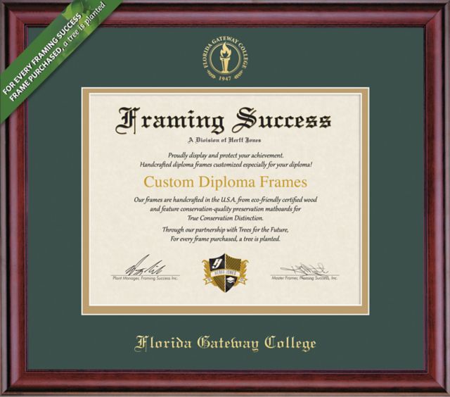 Framing Success Classic 8.5 x 11 Diploma with Double mat- ONLINE ONLY