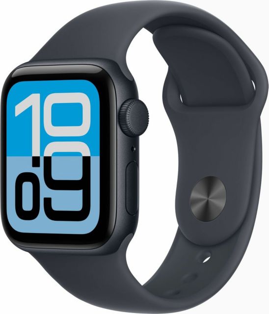 Apple Watch SE 3 GPS 40mm Midnight Aluminum Case with Midnight Sport Band - S/M